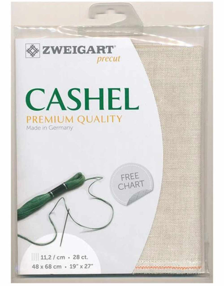 Precut Cashel Linen for Embroidery in Flax, 28ct