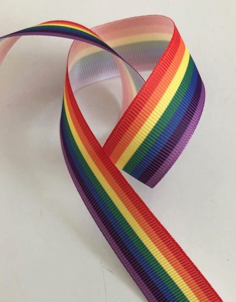 Not Specified Ribbon & Trimming Rainbow Stripe Grosgrain Ribbon 2894101106598 2894101106598