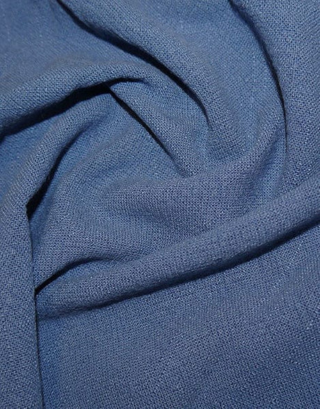 Not Specified Stonewashed Linen Blue / Plain Denim Stonewashed Linen Fabric 10112