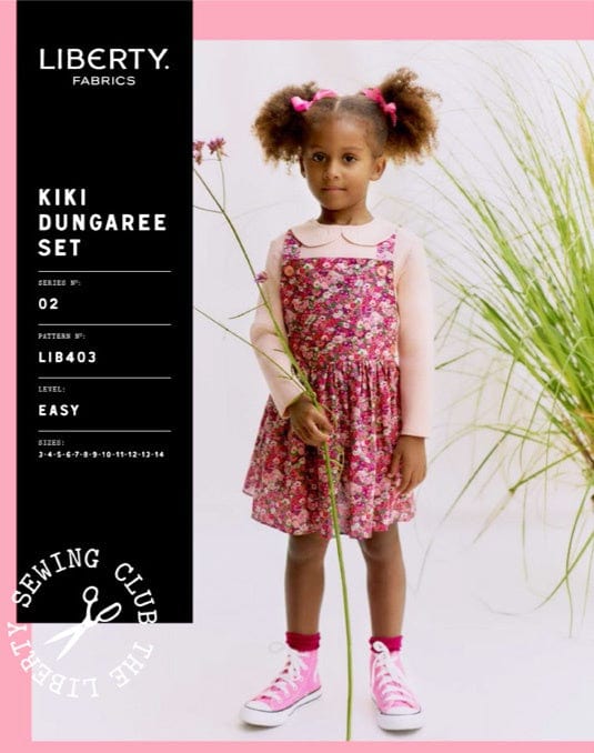 Liberty Fabrics Children's Clothing Kiki Dungaree Set Children's Sewing Pattern, Liberty Fabrics 10701