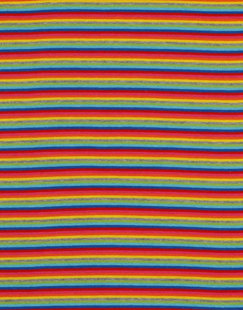 Not Specified Ribbing Rainbow Stripe Tubular Rib Knit Ribbing 08792.001-0010