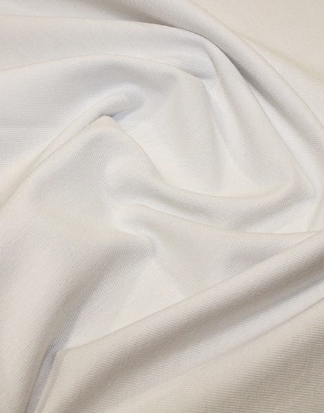 Not Specified Cotton Jersey White / Plain White Organic Cotton Jersey Fabric 08036.005