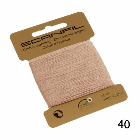 Scanfil Thread 40 - Beige Cotton Scanfil Mending | Darning Thread, Various Colours 8712102761407 8712102761407