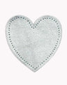 Britney Pompadour Mending Silver Heart Shaped Elbow Patch, Various Colours, Britney Pompadour