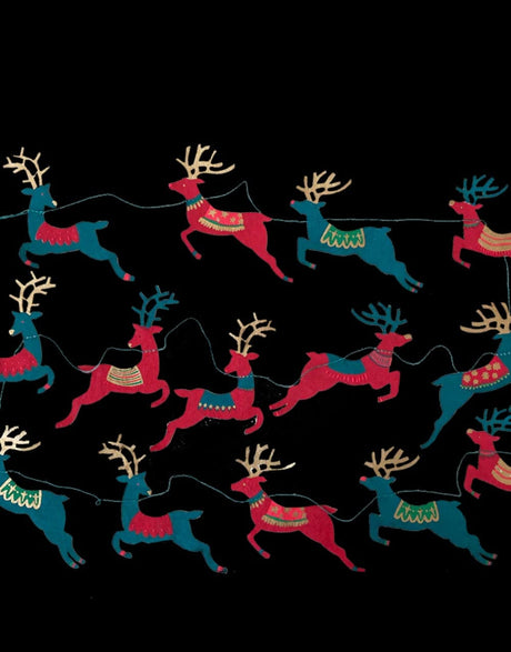 East End Press Christmas Decoration Colourful Reindeer Paper Garland, East End Press 13751