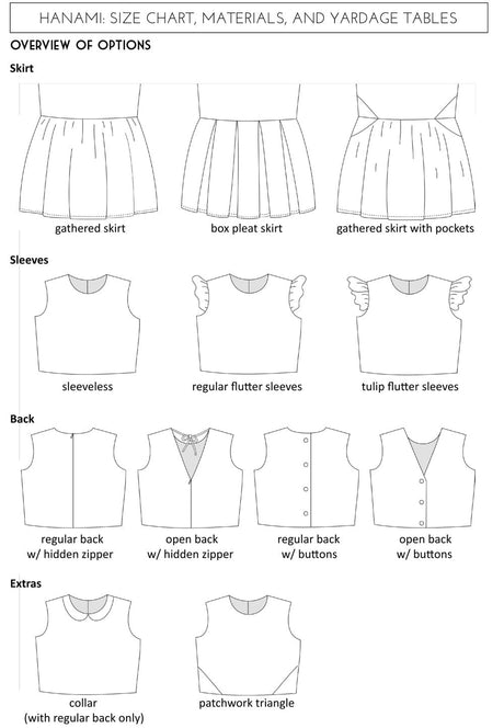 Straightgrain Children's Clothing Hanami Dress, Straightgrain Girl's Sewing Pattern 50338082