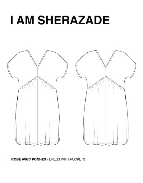 I AM Patterns Dresses Shérazade Dress Sewing Pattern, I AM Patterns 10857