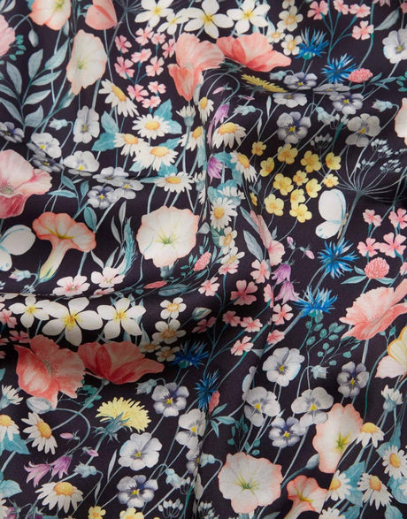 Liberty Fabrics Liberty Fabrics Belgravia Silk Satin AW22: The House of Liberty Liberty Fabrics Belgravia Silk Satin, Jude's Floral C 13625