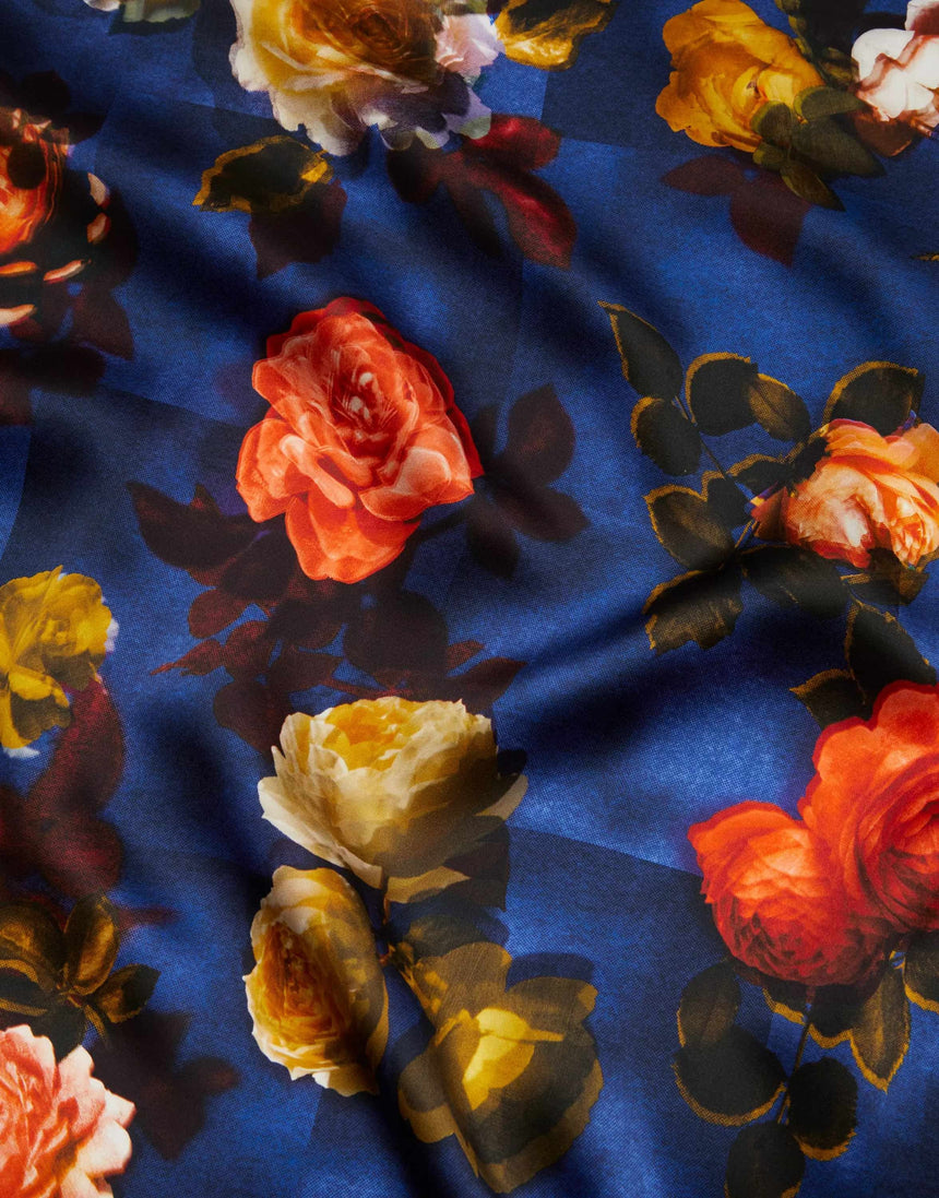 Liberty Fabrics Liberty Fabrics Belgravia Silk Satin AW22: The House of Liberty Liberty Fabrics Belgravia Silk Satin, Moon Rose C 13629