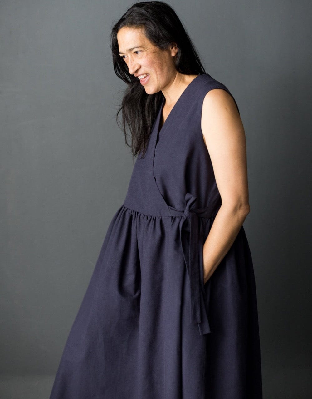 Simple wrap dress on sale