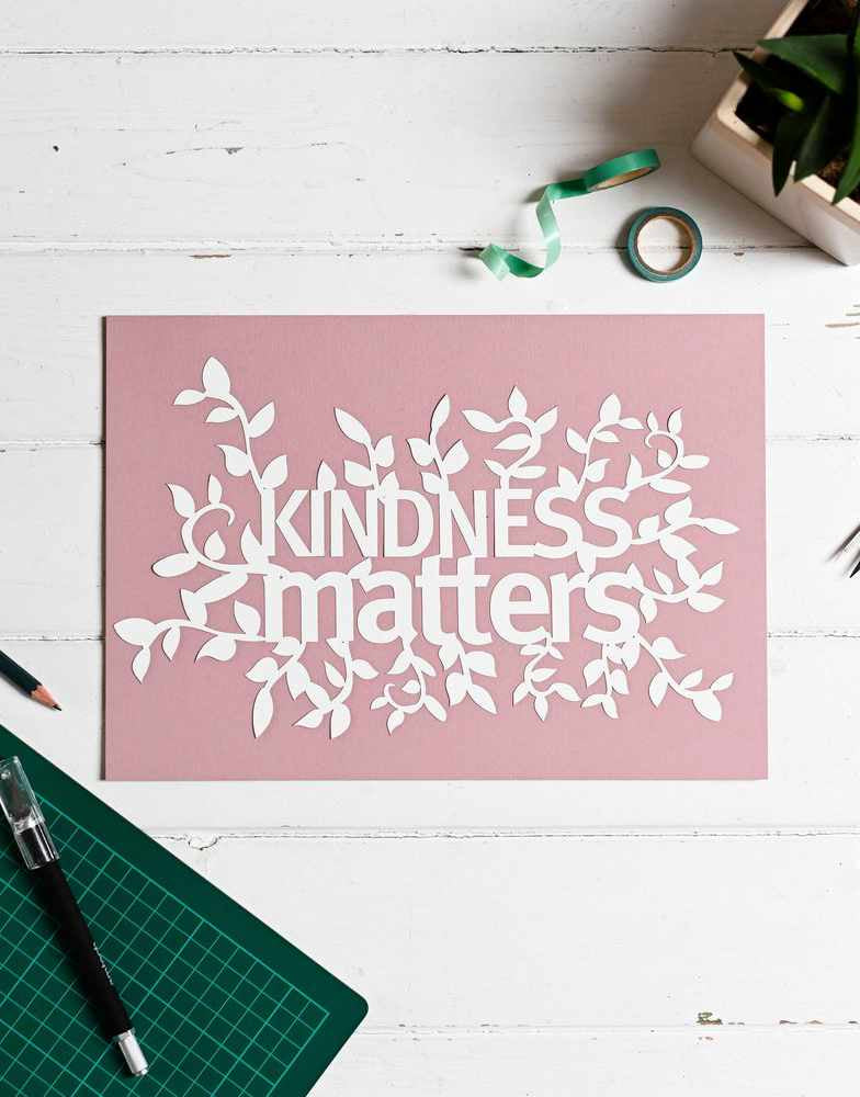 Positive Affirmation DIY Paper Cutting Kit