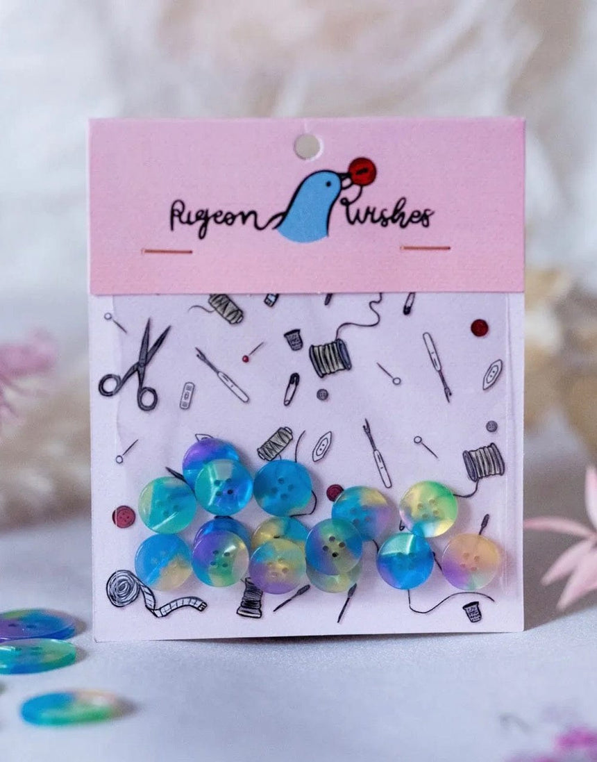 Pigeon Wishes Buttons 15mm Neverland 15mm Shirting Button Set 13371