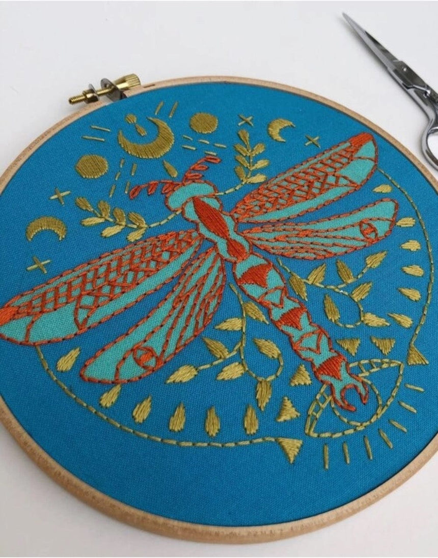 Rikrack Embroidery Mystic Dragonfly Embroidery Kit, Rikrack 850030308047 850030308047