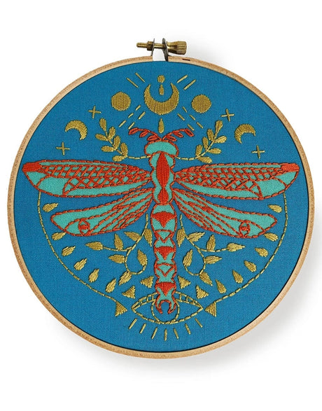 Rikrack Embroidery Mystic Dragonfly Embroidery Kit, Rikrack 850030308047 850030308047