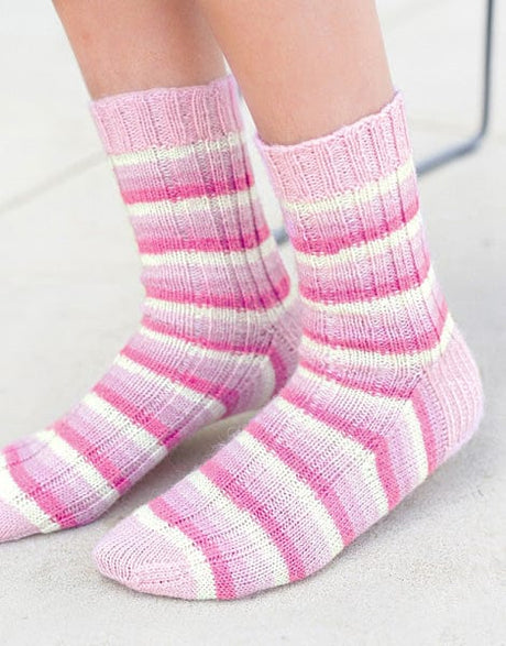 West Yorkshire Spinners Knitting Patterns Signature 4-Ply West Yorkshire Spinners Socks Knitting Pattern, Simple Rib 11569