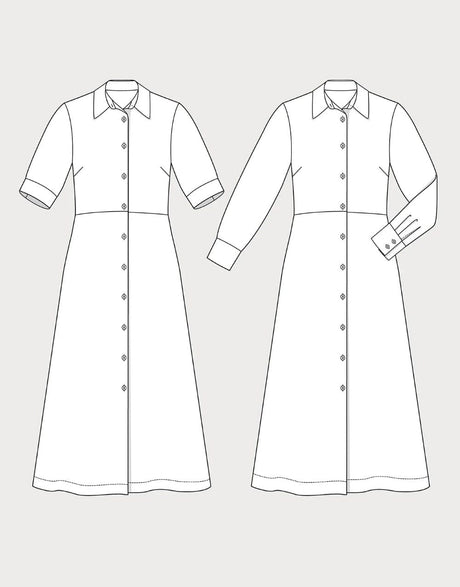 The Assembly Line Dresses Shirt Dress Sewing Pattern, The Assembly Line