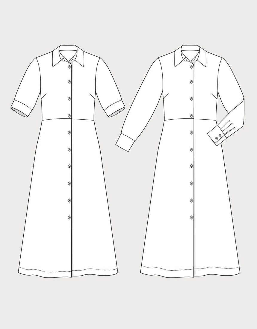 The Assembly Line Dresses Shirt Dress Sewing Pattern, The Assembly Line