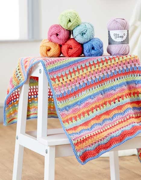 Bo Peep DK Carousel Crochet Blanket Kit, West Yorkshire Spinners