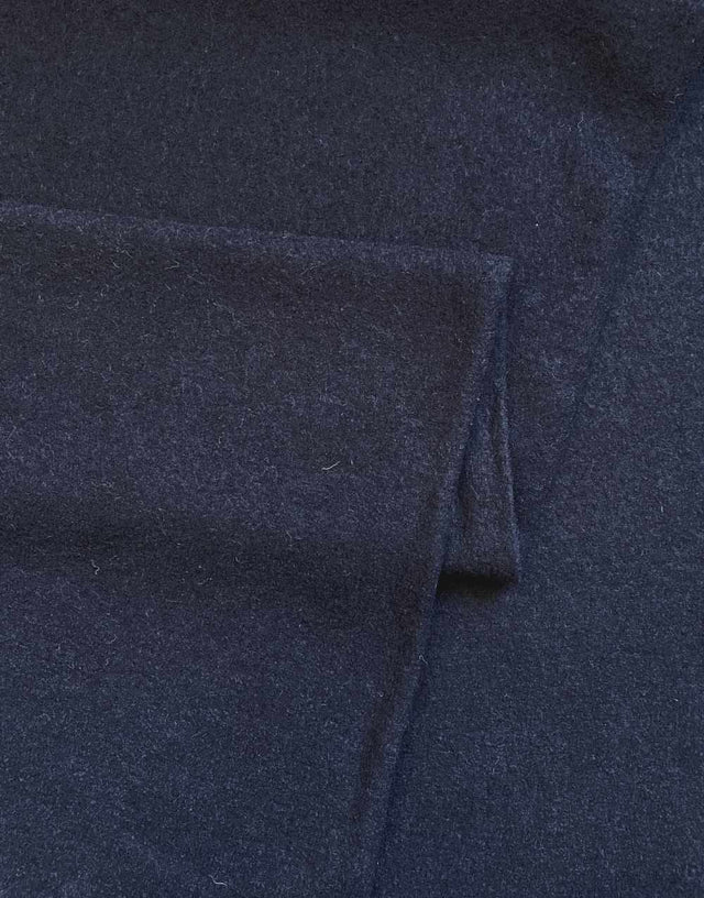 Not Specified Boiled Wool Navy 100% Boiled Wool Fabric 14091