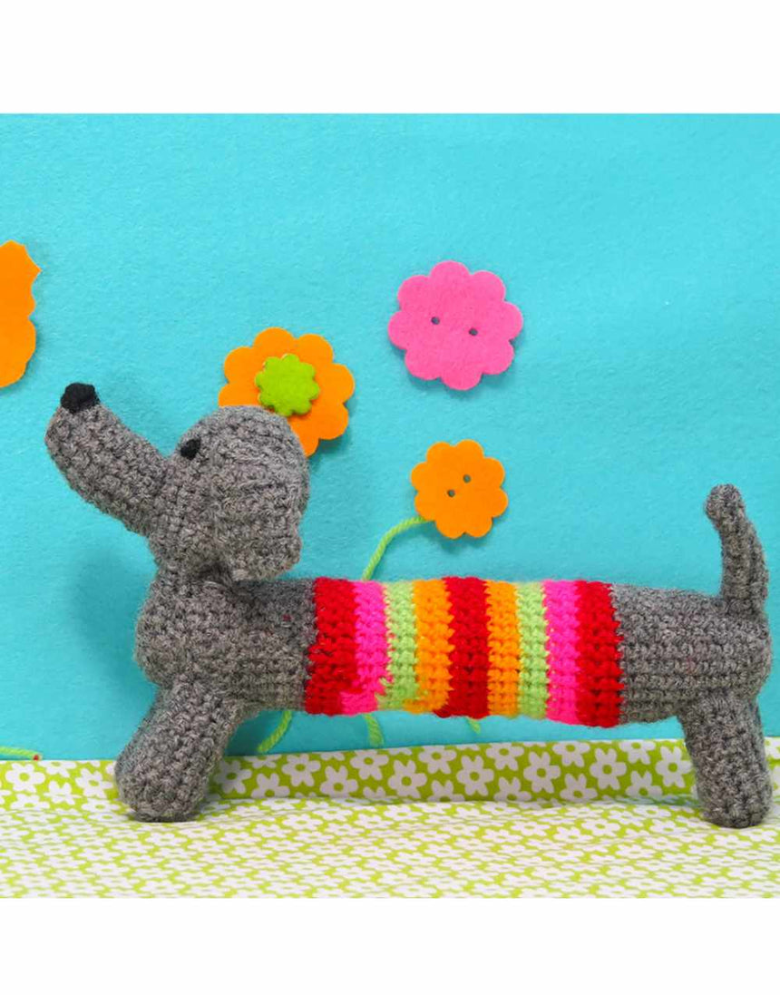 Buttonbag Children's Craft Kits Children's Crochet Sausage Dog Making Kit, Buttonbag 5060304350978 5060304350978