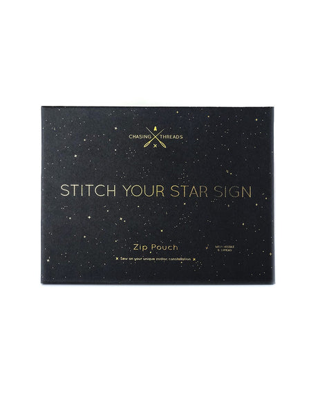 Chasing Threads Embroidery Stitch Your Star Sign Zip Pouch, Chasing Threads 7141041325912 7141041325912