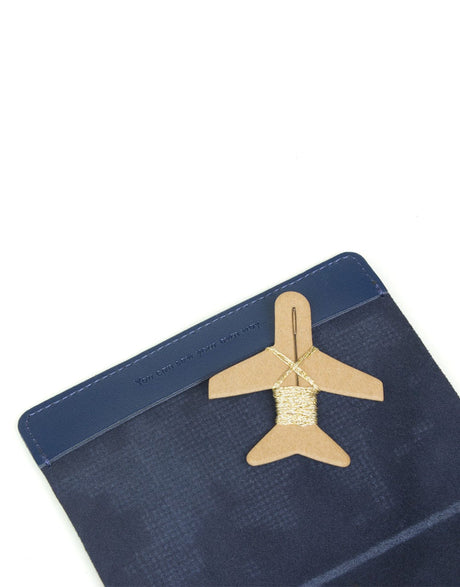 Chasing Threads Embroidery Navy Passport Cover 'Stitch Where You've Been', Chasing Threads Stitch Kit 5060043069568 5060043069568