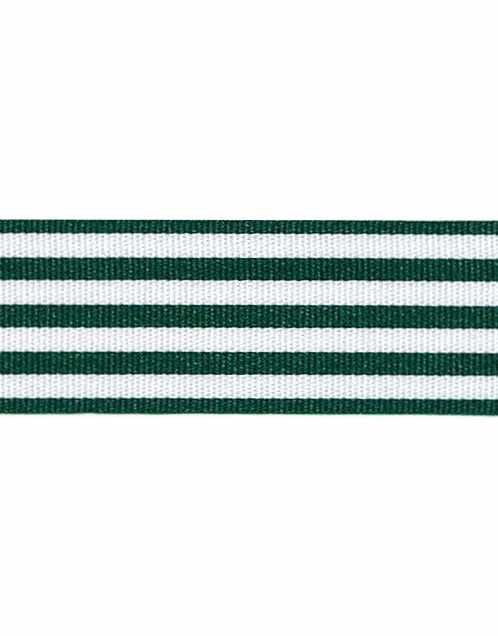 Not specified Ribbon & Trimming Green Christmas Stripes, 25mm 5024264712351 5024264712351