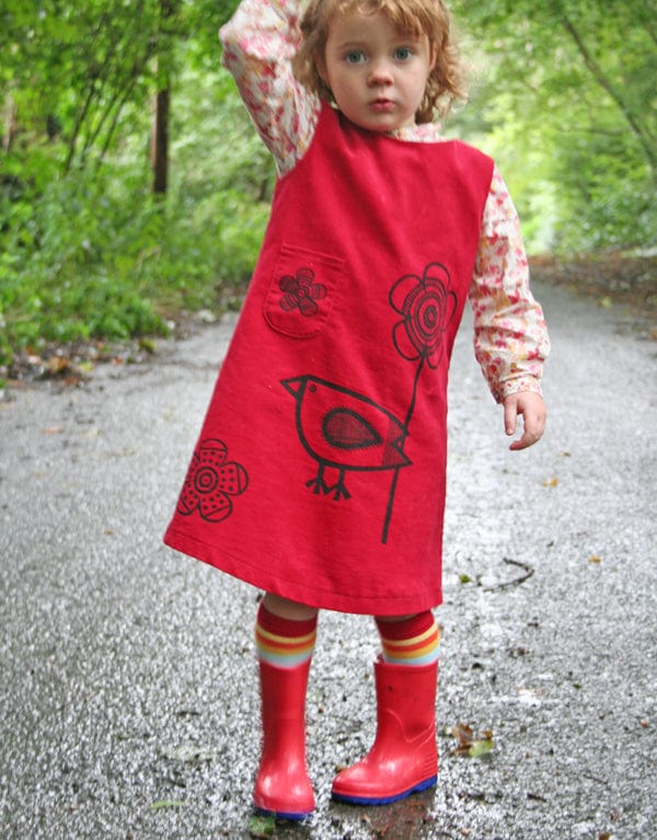 Clothkits Shift Dress Red Birdie Clothkits® Shift Dress Children's Dressmaking Kit