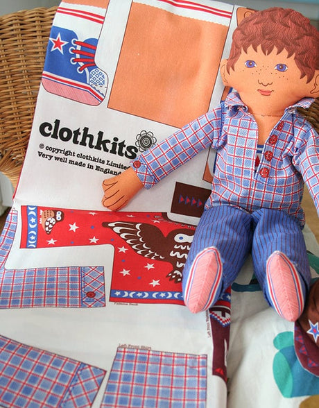 Clothkits Rag Doll 1970s Original Clothkits® Boy Rag Doll Sewing Kit 11951