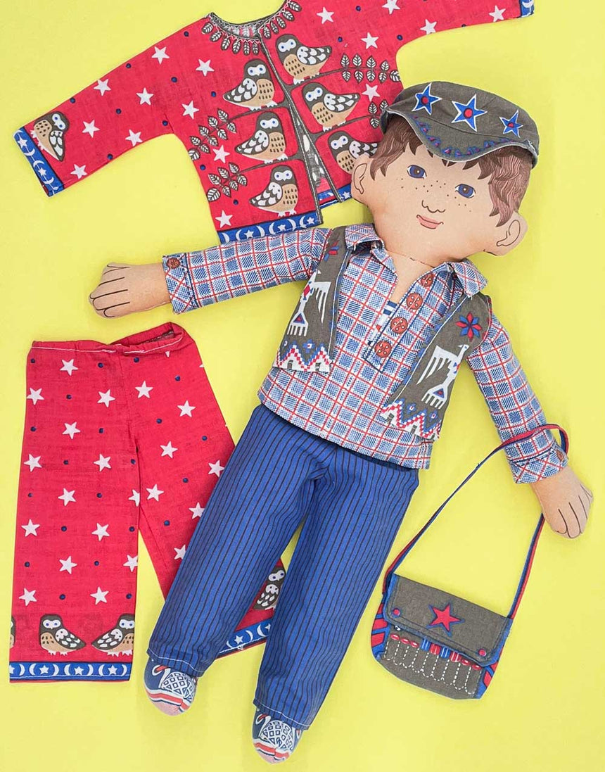 Clothkits Rag Doll 1970s Original Clothkits® Boy Rag Doll Sewing Kit 11951