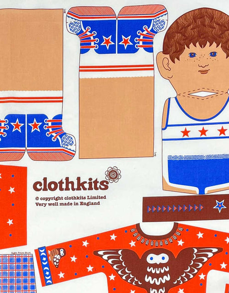 Clothkits Rag Doll 1970s Original Clothkits® Boy Rag Doll Sewing Kit 11951