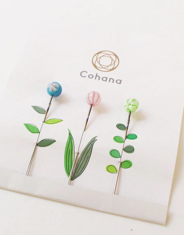 Cohana Pins Glass Headed Flower Pins from Cohana 4972440450010 4972440450010