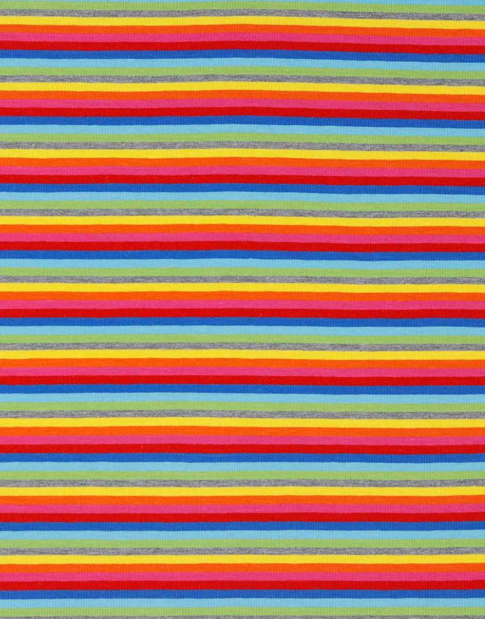 Rainbow stripe jersey on sale fabric