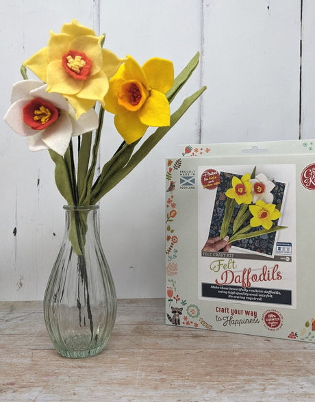 Crafty Kit Co Felt Craft Felt Daffodils Craft Kit, Crafty Kit Company 5060347382516 5060347382516