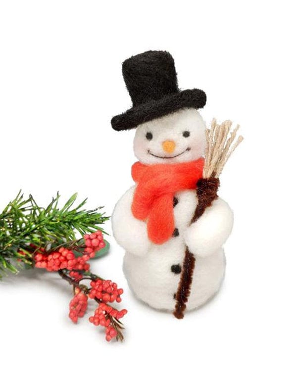 Crafty Kit Co Needle Felting Festive Snowman Christmas Needle Felting Kit, Crafty Kit Company 5060347382165 5060347382165