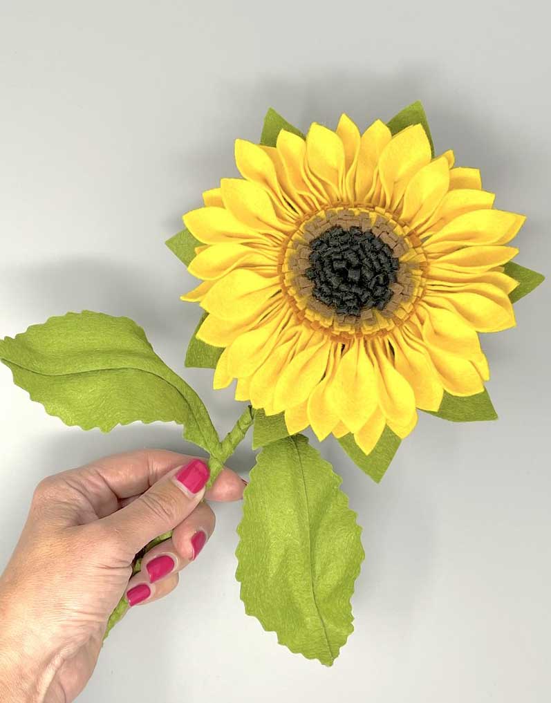 Crafty Kit Co Felt Craft Felt Sunflower Craft Kit, Crafty Kit Company 5060347382837 5060347382837