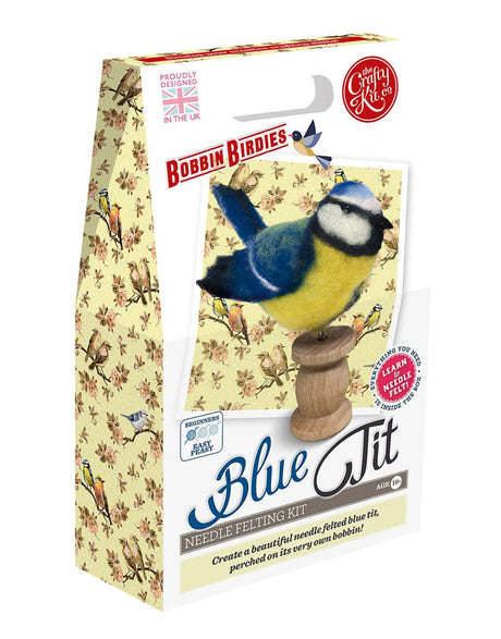 Crafty Kit Co Needle Felting Blue Tit Needle Felting Kit, Crafty Kit Company 5060347381809 5060347381809