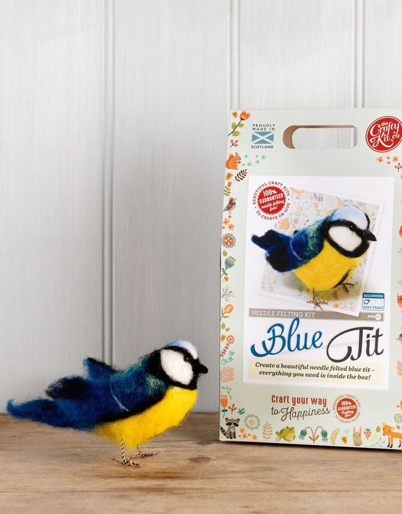 Crafty Kit Co Needle Felting Blue Tit Needle Felting Kit, Crafty Kit Company 5060347381809 5060347381809