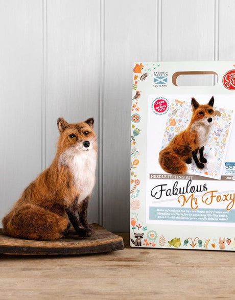 Crafty Kit Co Needle Felting Fabulous Mr Foxy Needle Felting Kit, Crafty Kit Company 5060347381885 5060347381885