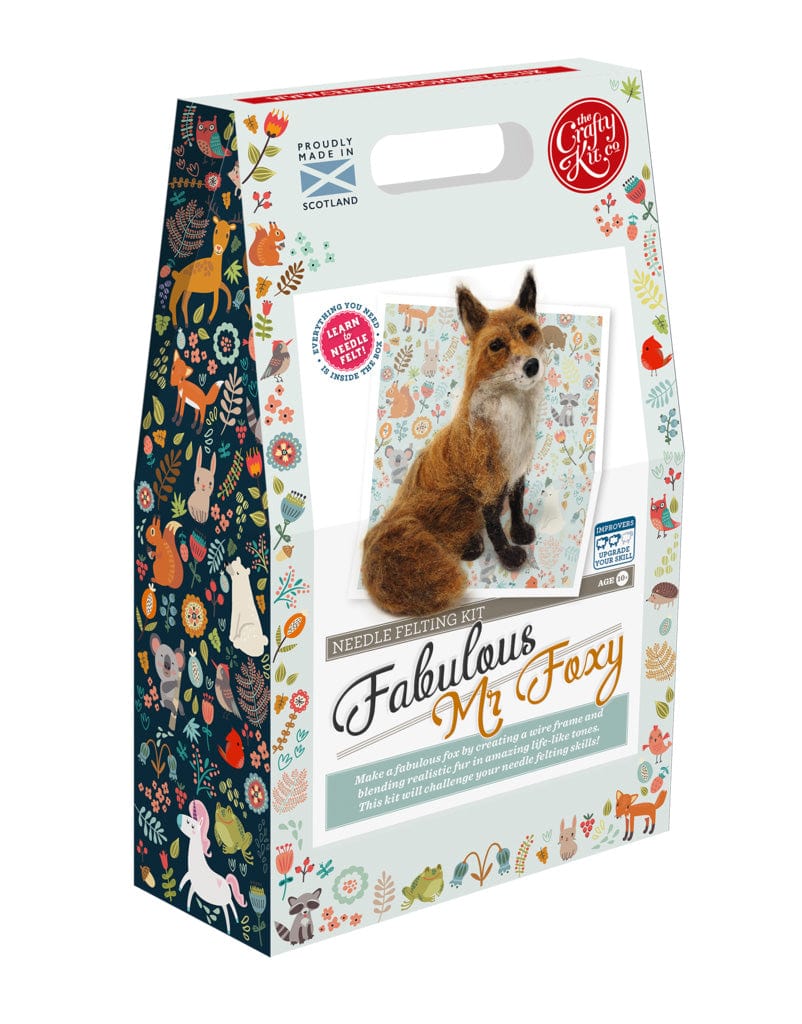 Crafty Kit Co Needle Felting Fabulous Mr Foxy Needle Felting Kit, Crafty Kit Company 5060347381885 5060347381885