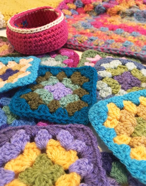 Melanie McDowell Workshop Granny Squares and Colour Theory Crochet Workshop | Chichester Sewing Courses