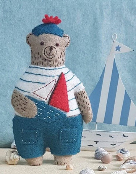 Corinne Lapierre Felt Craft Marcel the Sailor Bear Felt Craft Kit, Corinne Lapierre 0608603783087 608603783087