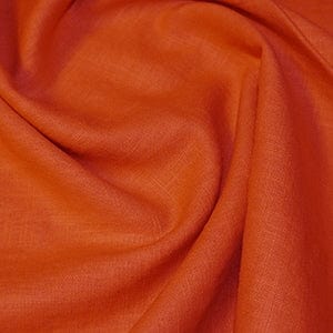 Not Specified Linen Orange / Plain Rust Linen Fabric 04414.039-0012