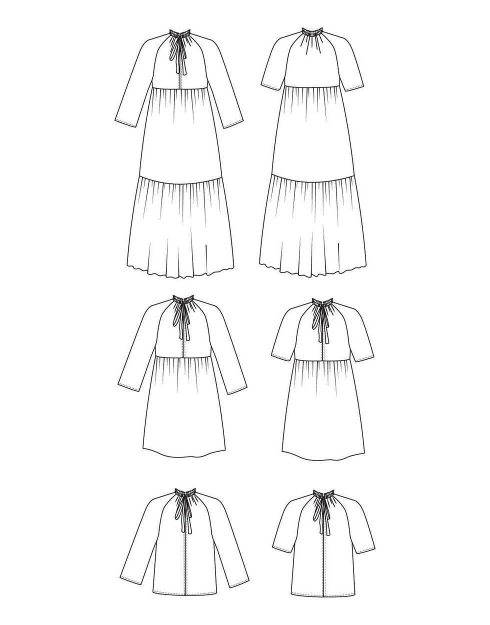 The Wilder Gown, Buffet Dress Sewing Pattern, Friday Pattern Co – Clothkits