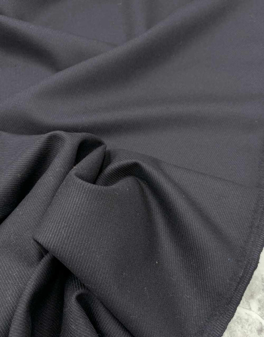 Navy Wool Twill Fabric