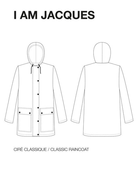 I AM Patterns Coats & Jackets Jacques Ladies Raincoat Sewing Pattern, I AM Patterns 21113