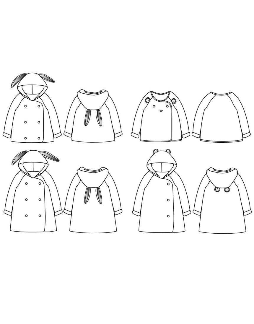 Ikatee Babies Clothing Grand'ourse Baby Cardigan Sewing Pattern (6m - 4y), Ikatee 3760278990102