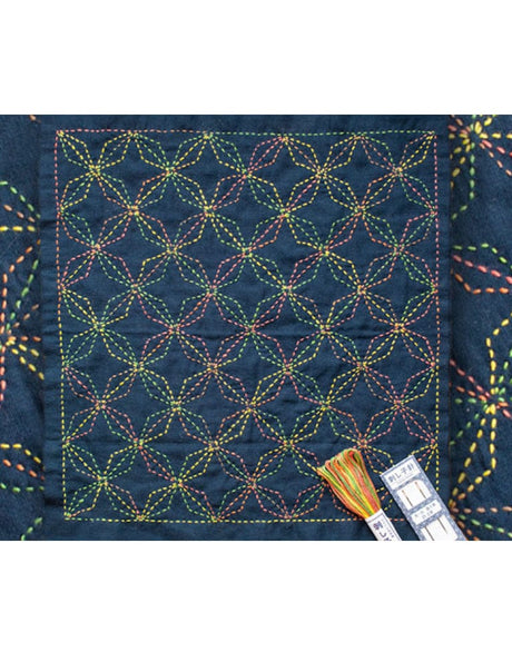 Not specified Sashiko Kit Hanabishi (Diamond Flowers) Sashiko Sampler Kit 14552