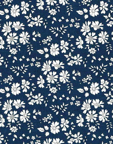 Liberty Fabrics Liberty Fabrics Tana Lawn® Classic Tana Lawn® Liberty Fabrics Tana Lawn® Capel U Navy 15227