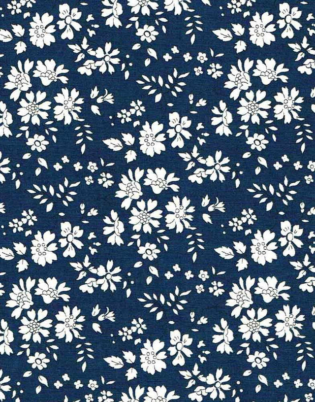 Liberty Fabrics Liberty Fabrics Tana Lawn® Classic Tana Lawn® Liberty Fabrics Tana Lawn® Capel U Navy 15227